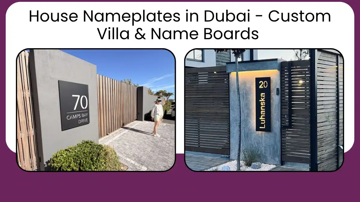 House Nameplates in Dubai – Custom Villa & Name Boards 