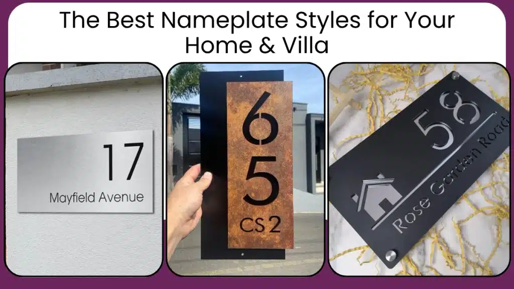 The Best Nameplate Styles for Your Home Villa