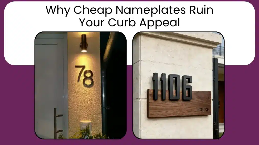 Why Cheap Nameplates Ruin Your Curb Appeal